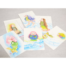 画像をギャラリービューアに読み込む, アマビエ和紙はがき<br>3枚セット① 美濃和紙<br>光触媒/ポストカード