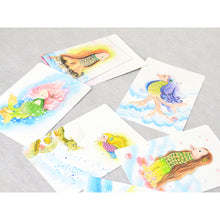画像をギャラリービューアに読み込む, アマビエ和紙はがき<br>３枚セット① 美濃和紙<br>光触媒／ポストカード
