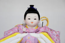 画像をギャラリービューアに読み込む, みやび雛 <br>桃色/薄藤(金襴) <br>平飾りセット　
