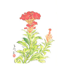 画像をギャラリービューアに読み込む, ポストカード<br>３枚セット【H】<br>絵はがき／福寿草<br>鶏頭／桔梗　
